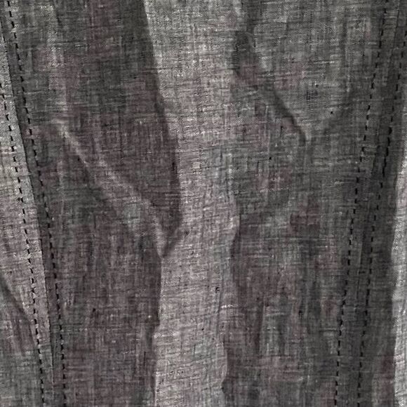 TWEEDS Blue Button Front Linen Shirt Blouse Top S - Picture 8 of 9